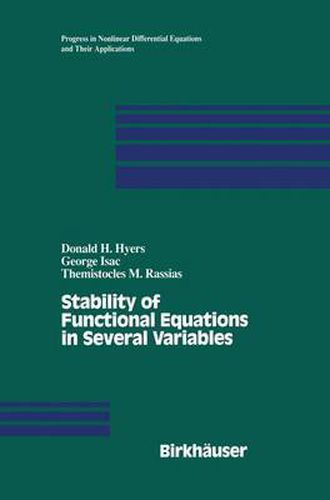 Cover image for Stability of Functional Equations in Several Variables