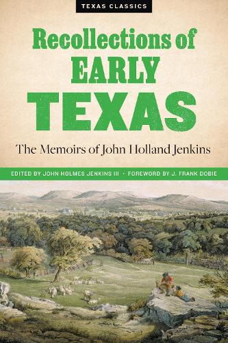 Cover image for Recollections of Early Texas: Memoirs of John Holland Jenkins