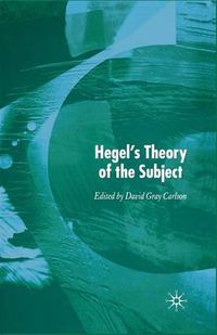 Cover image for Hegel's Theory of the Subject