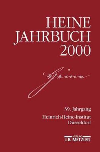 Cover image for Heine-Jahrbuch 2000: 39. Jahrgang