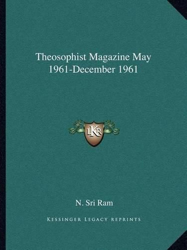 Cover image for Theosophist Magazine May 1961-December 1961