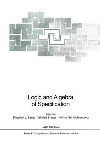 Cover image for Logic and Algebra of Specification