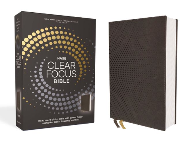 Cover image for NASB, Clear Focus Bible, Leathersoft, Charcoal Brown