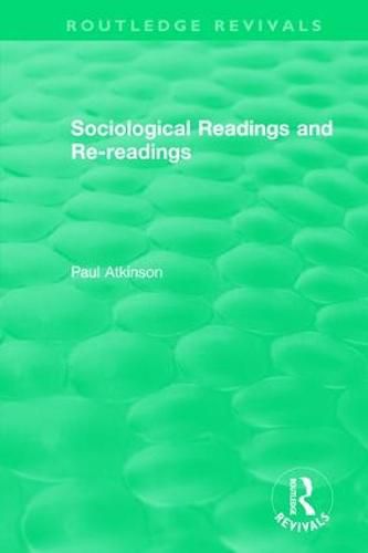 Cover image for Sociological Readings and Re-readings