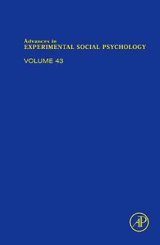 Cover image for Advances in Experimental Social Psychology