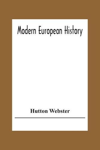 Cover image for Modern European History