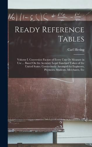 Cover image for Ready Reference Tables