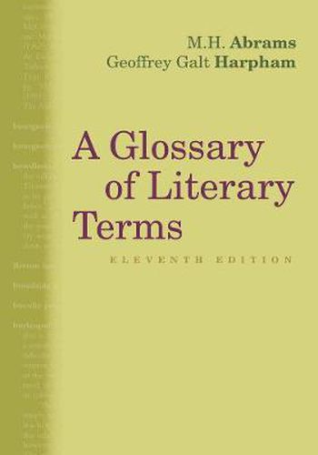 Cover image for A Glossary of Literary Terms