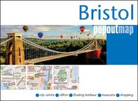 Cover image for Bristol PopOut Map - pocket size, pop up map of Bristol city centre