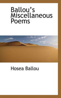 Cover image for Ballous Miscellaneous Poems