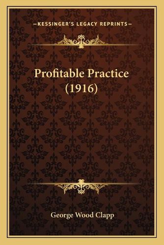 Cover image for Profitable Practice (1916)
