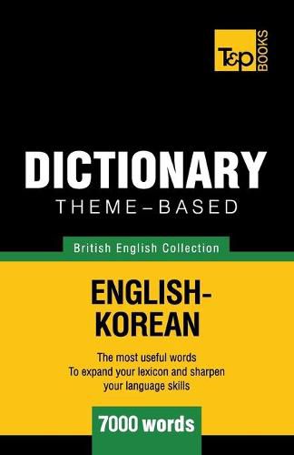 Theme-based dictionary British English-Korean - 7000 words