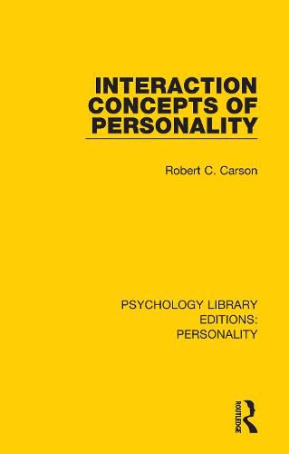 Cover image for Interaction Concepts of Personality