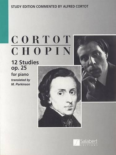 Cover image for 12 Studies Op.25: Study Edition Commented by Alfred Cortot - Score