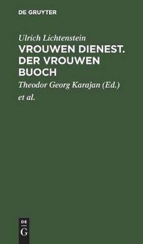 Cover image for Vrouwen Dienest. Der Vrouwen Buoch