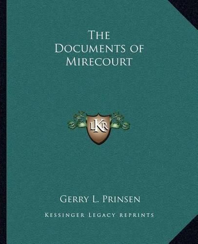 Cover image for The Documents of Mirecourt