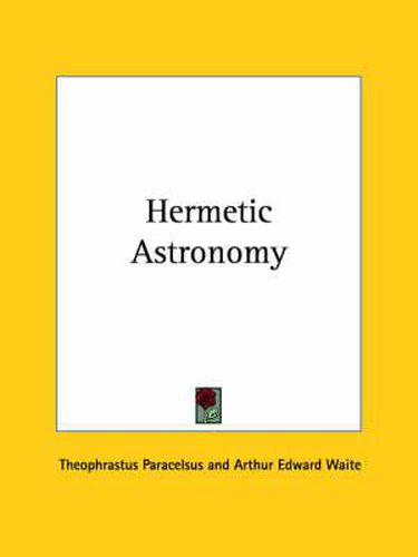 Cover image for Hermetic Astronomy