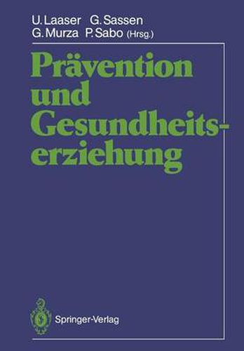 Cover image for Pravention und Gesundheitserziehung
