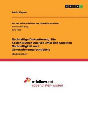 Cover image for Nachhaltige Diskontierung