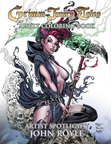 Cover image for Grimm Fairy Tales Adult Coloring Book - Artist Spotlight: John Royle