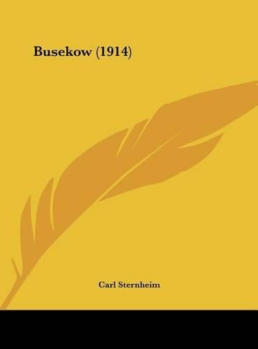 Cover image for Busekow (1914)