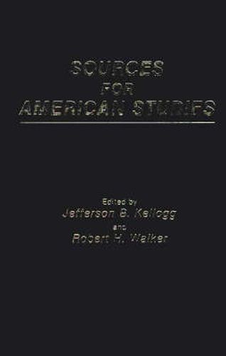 Cover image for Sources for American Studies