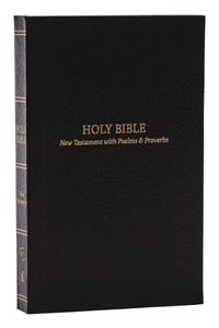 Cover image for KJV Holy Bible: Pocket New Testament with Psalms and Proverbs, Black Softcover, Red Letter, Comfort Print: King James Version