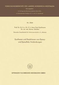 Cover image for Synthesen Und Reaktionen Von Epoxy- Und Episulfido-Verbindungen