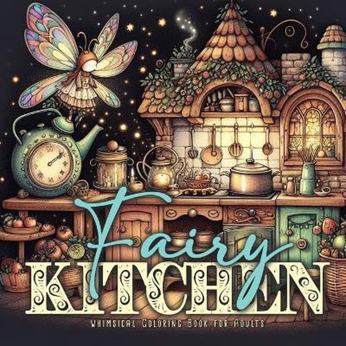 Cover image for Fairy Kitchen Coloring Book for Adults