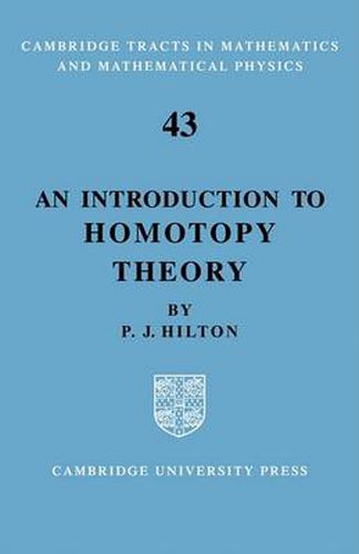 Cover image for An Introduction to Homotopy Theory