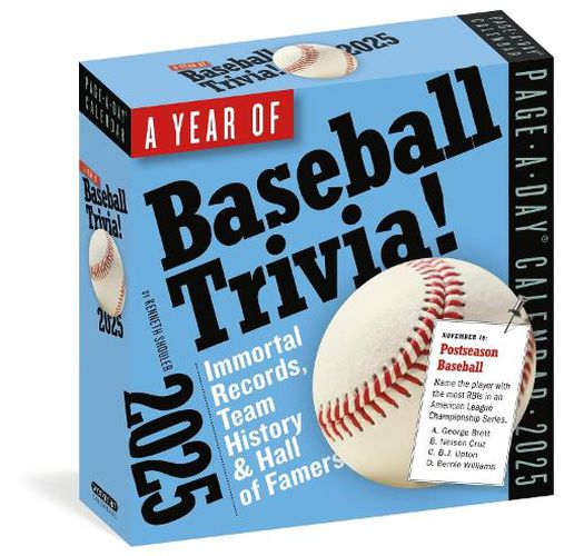 Year of Baseball Trivia Page-A-Day (R) Calendar 2025