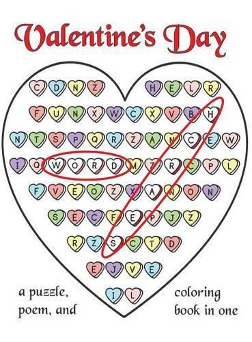 Cover image for Valentine's Day Word Search: A Puzzle, Poem, and Coloring Book in One