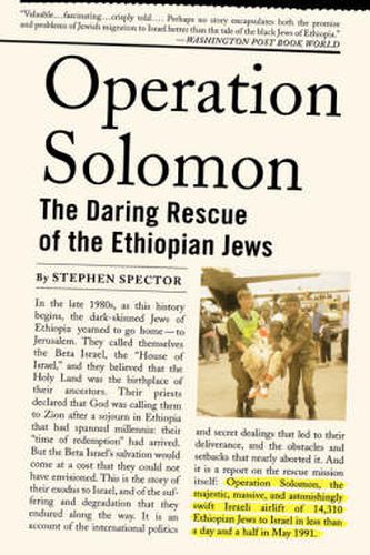 Cover image for Operation Solomon: The Daring Rescue of the Ethiopian Jews