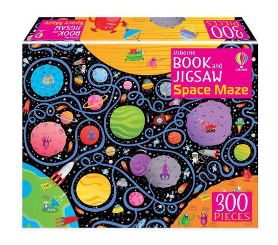 Cover image for Usborne Book and Jigsaw Space Maze