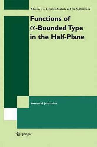 Cover image for Functions of a-Bounded Type in the Half-Plane