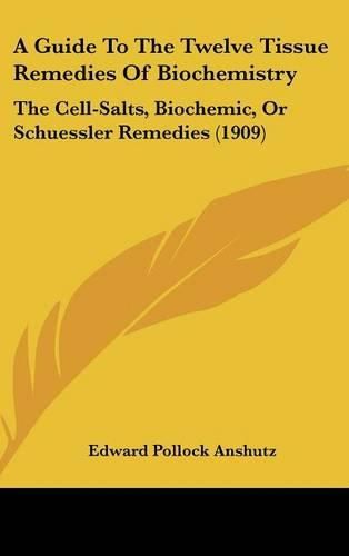 Cover image for A Guide to the Twelve Tissue Remedies of Biochemistry: The Cell-Salts, Biochemic, or Schuessler Remedies (1909)
