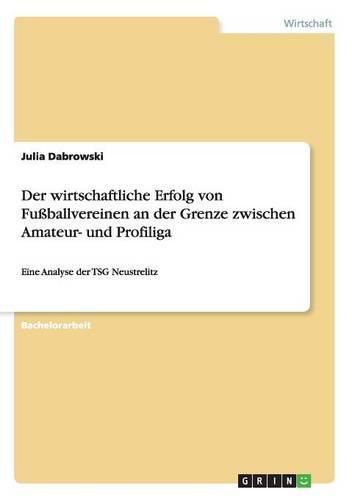 Cover image for Der wirtschaftliche Erfolg von Fussballvereinen an der Grenze zwischen Amateur- und Profiliga: Eine Analyse der TSG Neustrelitz