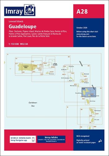 Cover image for Imray Chart A28: Guadeloupe