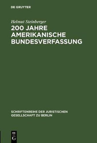 Cover image for 200 Jahre amerikanische Bundesverfassung