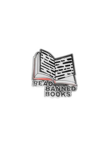 Cover image for Read Banned Books Enamel Pin