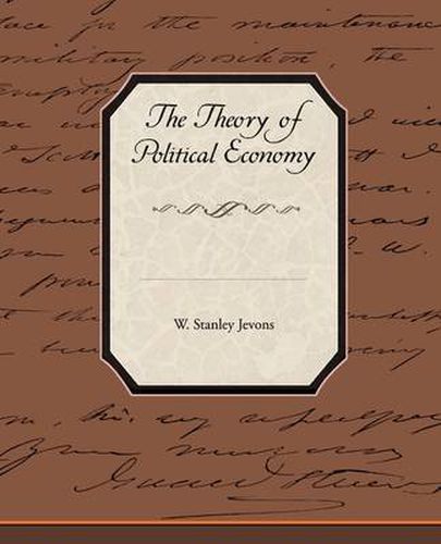 Cover image for The Theory of Political Economy