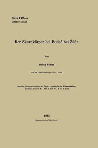 Cover image for Der Skarnkoerper Bei Bude&#269; Bei Zd'ar