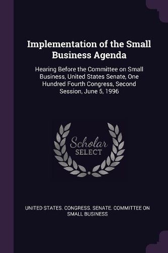 Cover image for Implementation of the Small Business Agenda