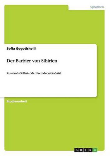 Cover image for Der Barbier von Sibirien: Russlands Selbst- oder Fremdverstandnis?