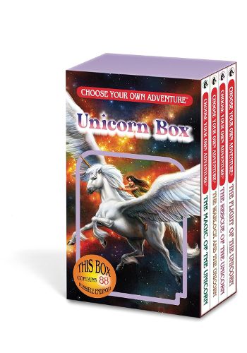 Cover image for Choose Your Own Adventure 4-Book Boxed Set Unicorn Box (Magic of the Unicorn, Warlock and Unicorn, The Rescue of Unicorn, The Flight of Unicorn)
