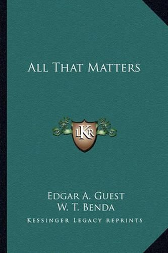 Cover image for All That Matters