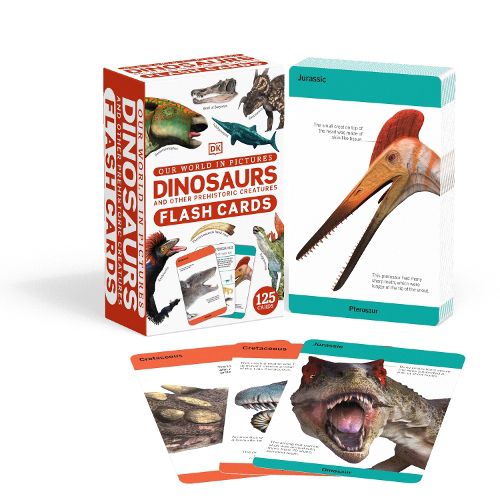 Cover image for Our World in Pictures Dinosaurs and Other Prehistoric Creatures Flash Cards