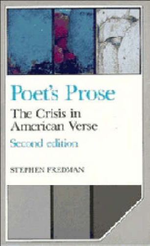 Cover image for Poet's Prose: The Crisis in American Verse