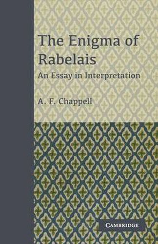 Cover image for The Enigma of Rabelais: An Essay in Interpretation