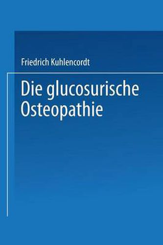Cover image for XI. Die Glucosurische Osteopathie